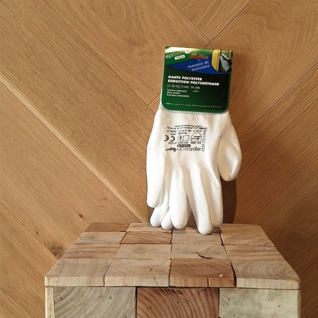 GANTS POLY BLANC